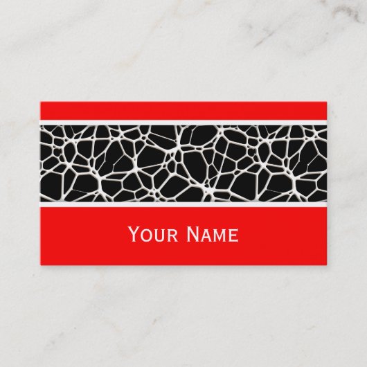 白いくもの巣テクスチャ+あなたのbachgr.&アイディア 名刺 (正面)