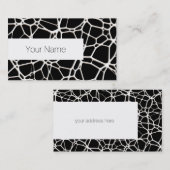 白いくもの巣テクスチャ+あなたのbachgr.&アイディア 名刺 (正面/裏面)