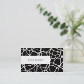 白いくもの巣テクスチャ+あなたのbachgr.&アイディア 名刺 (スタンド正面)