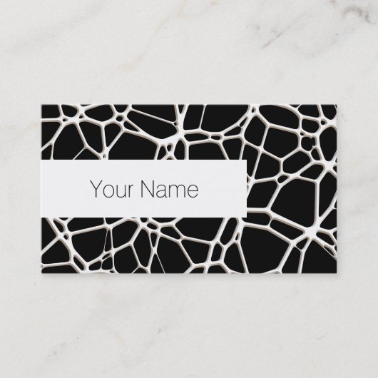 白いくもの巣テクスチャ+あなたのbachgr.&アイディア 名刺 (正面)