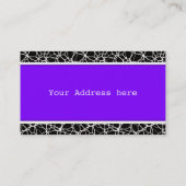 白いくもの巣テクスチャ+あなたのbachgr.&アイディア 名刺 (裏面)