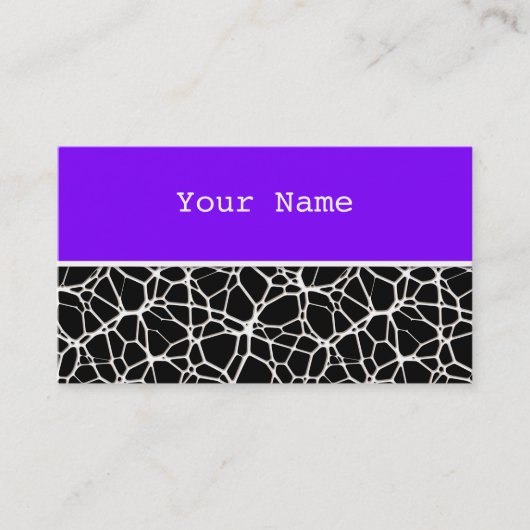 白いくもの巣テクスチャ+あなたのbachgr.&アイディア 名刺 (正面)