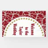 白いくもの巣テクスチャ+あなたのbachgr.&アイディア 横断幕 (横)