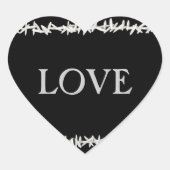 白いご飯 ハートシール (正面)