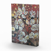 白いさくらんぼが《写真》ぼけ味の背景に咲く フォトブロック (右)