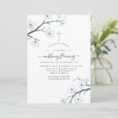 白いさくらんぼの花の確認 招待状 (スタンド正面)