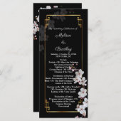 白いさくらんぼの花&ゴールデンフレーム プログラム (正面/裏面)