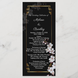 白いさくらんぼの花&ゴールデンフレーム プログラム