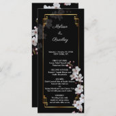 白いさくらんぼの花&ゴールデンフレーム プログラム (正面/裏面)