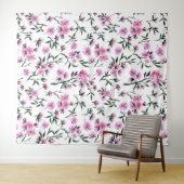 白いさくらんぼの花 タペストリー (インサイチュ(横))