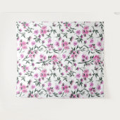 白いさくらんぼの花 タペストリー (正面(横))