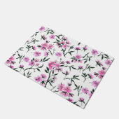 白いさくらんぼの花 ドアマット (アングル)