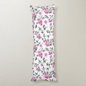 白いさくらんぼの花 ボディピロー (裏面 (縦))