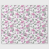 白いさくらんぼの花 ラッピングペーパー (フラット)