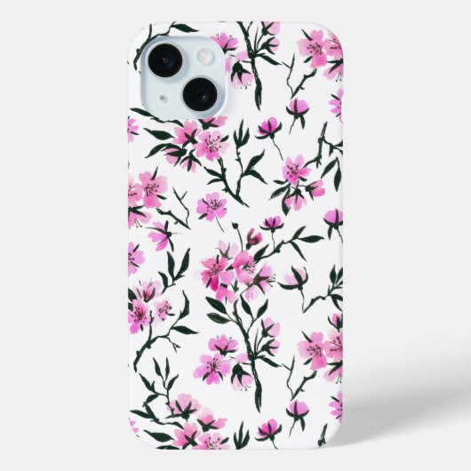 白いさくらんぼの花 Case-Mate iPhoneケース (裏面)