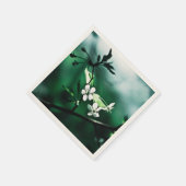 白いさくらんぼ スタンダードカクテルナプキン (角)