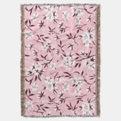 白いさくらんぼ スローブランケット (正面縦)