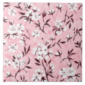 白いさくらんぼ タイル (正面)