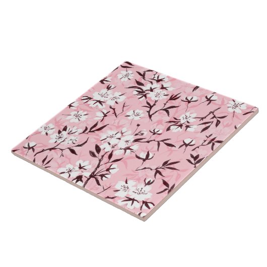 白いさくらんぼ タイル (側面)