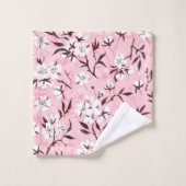 白いさくらんぼ バスタオルセット (ウォッシュタオル)