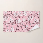 白いさくらんぼ バスタオルセット (ハンドタオル)