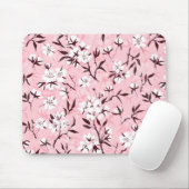 白いさくらんぼ マウスパッド (マウス)