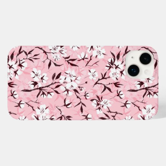 白いさくらんぼ Case-Mate iPhoneケース (裏面 (横))