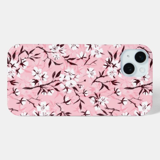 白いさくらんぼ Case-Mate iPhoneケース (裏面 (横))