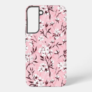 白いさくらんぼ SAMSUNG GALAXY S22+ケース