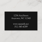 白いしっくい塗り壁の背景（グルンギー） 名刺 (裏面)