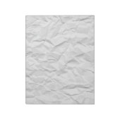 白いしわのある紙テクスチャ ノートパッド (回転)
