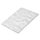 白いしわのある紙テクスチャ ノートパッド (アングル)