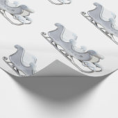 白いそりの包装紙 ラッピングペーパー (角)