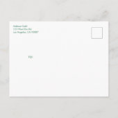 白いちごキュートなパイネリカスタムーのベビーシャワー インビテーションポストカード (裏面)