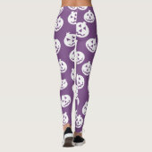 白いですか紫色ジャックO'Lanternの紙吹雪のレギンス レギンス (裏面)