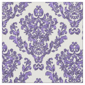 白いですか*Any色の背景の紫色のダマスク織 ファブリック (クローズアップ)