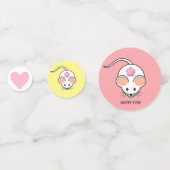 白いねずみの漫画の誕生日 コンフェッティ (正面)