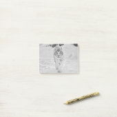 白い🐅のトラ ポストイット (デスク上)