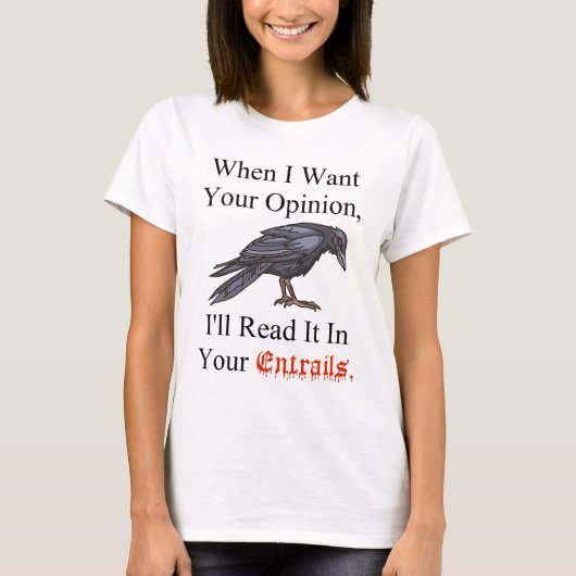 白いのワイシャツのEntrails Tシャツ (正面)