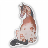 白いはっきりしたケルトの爽やかな香り シール (正面)