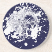 白いはねで吠えるライオン コースター (正面)