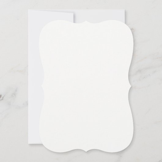 白いびっくりパーティの最小主義の緑の葉 招待状 (裏面)