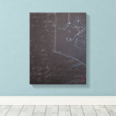 白いアイディアとブラックボード1キャンバス キャンバスプリント (インサイチュ (ウッドフロア))