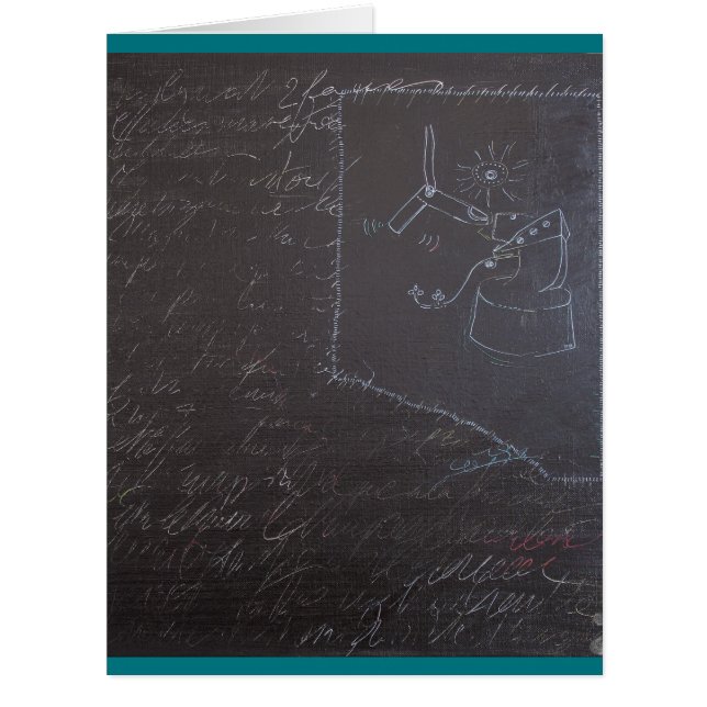 白いアイディアとブラックボード1ビッグカード (正面)