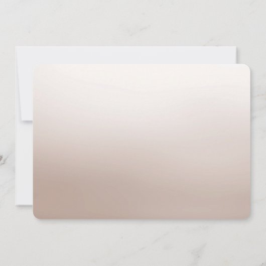 白いアイボリーフローラ日付カードの保存 セーブザデート (裏面)