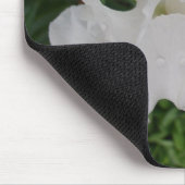 白いアイリス マウスパッド (コーナー)