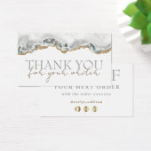 白いアゲー感謝していティー割引カード (デスク)