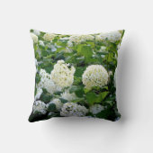 白いアジサイの枕 クッション (裏面)