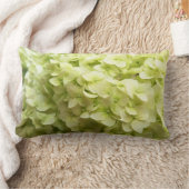 白いアジサイの花の背景 ランバークッション (ブランケット)