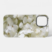 白いアジサイの花 iPhoneケース (裏面横)